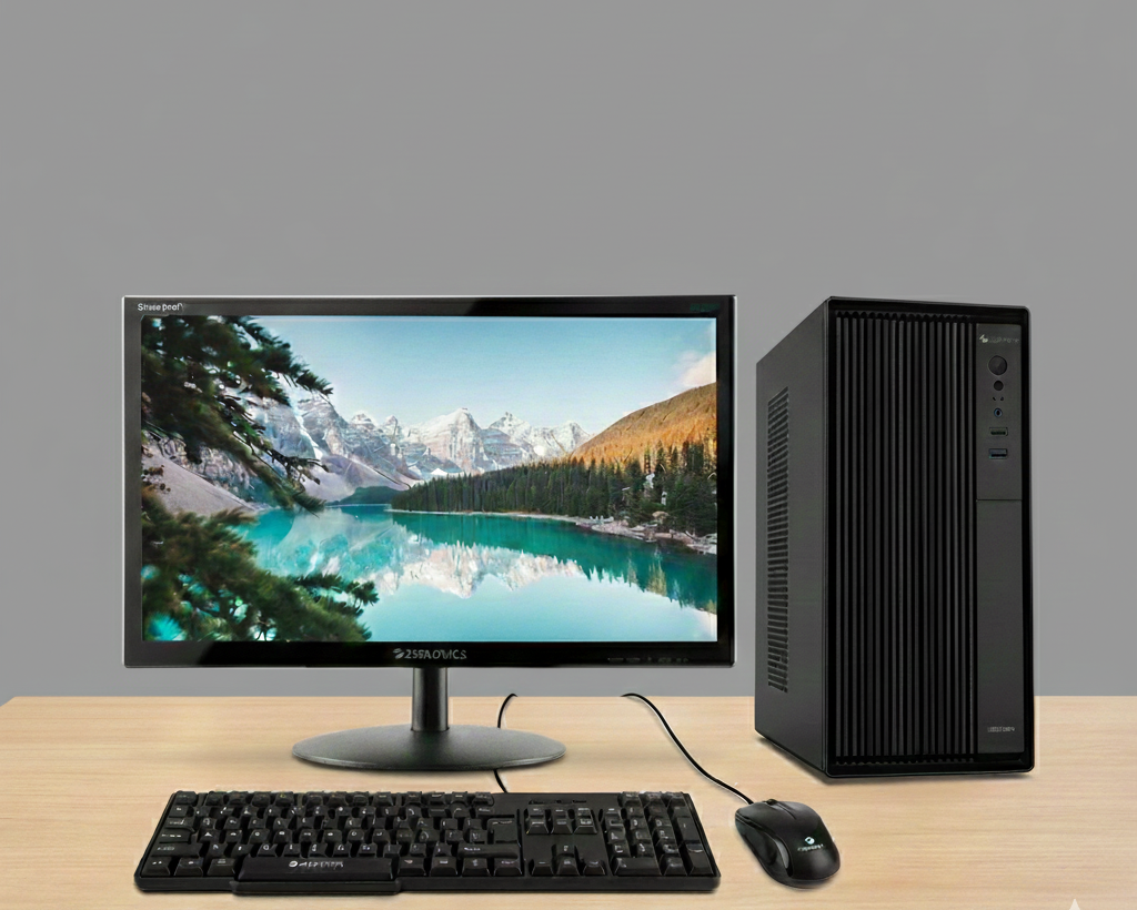 Intel core I5 6th Gen (8 GB Ram,256 GB SSD,1 TB HDD) 19 inch Monitor, Keyboard and Mouse- 3 Years Warranty