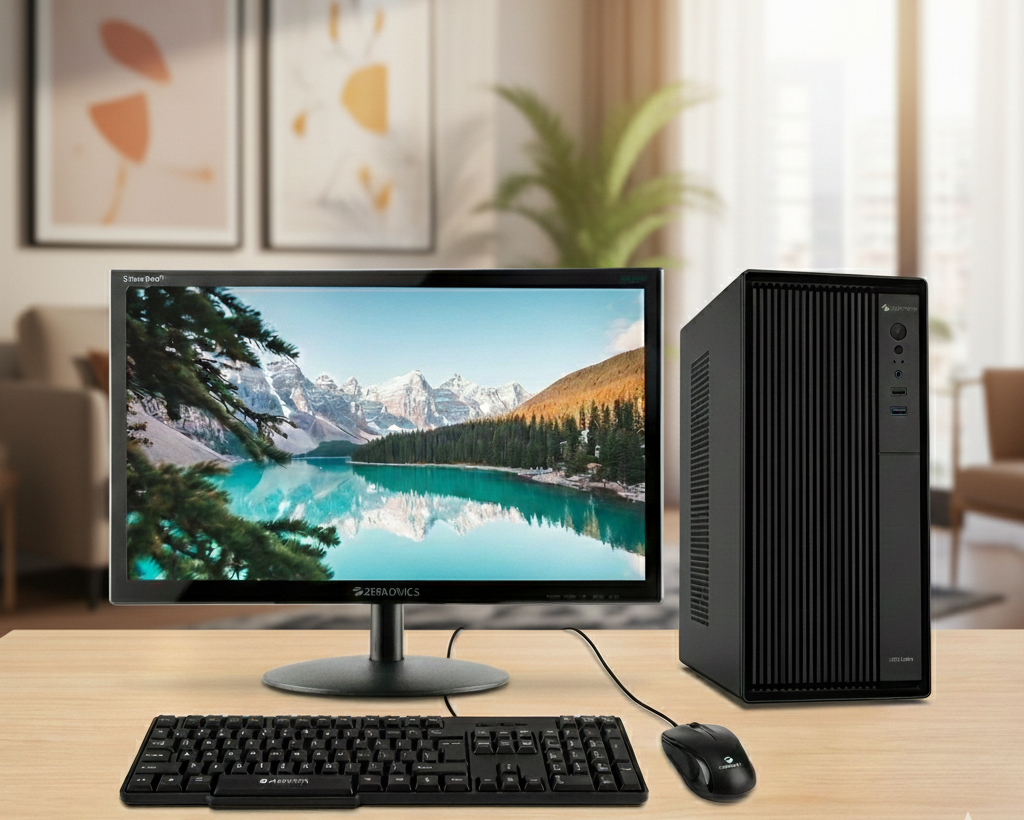 Intel core I5 6th Gen (8 GB Ram,256 GB SSD,1 TB HDD) 19 inch Monitor, Keyboard and Mouse- 3 Years Warranty