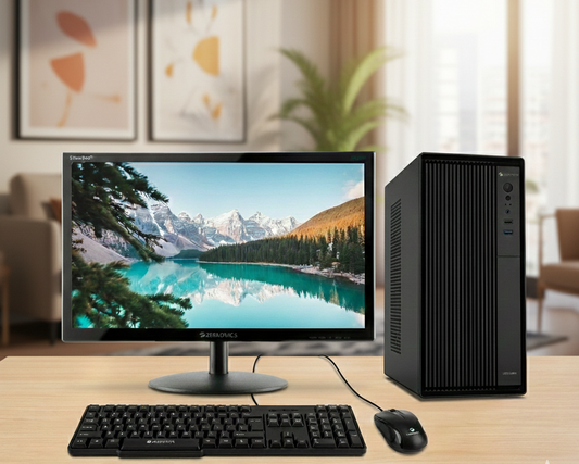 Intel core I5 6th Gen (8 GB Ram,256 GB SSD,1 TB HDD) 19 inch Monitor, Keyboard and Mouse- 3 Years Warranty