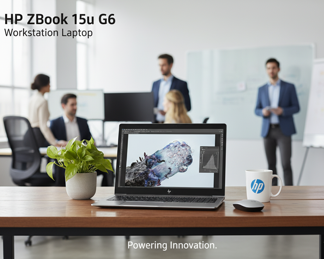 HP ZBook 15u G6 Workstation Laptop i7 8th Gen(16 GB Ram,512 GB Nvme SSD,4 GB Graphics card AMD Radeon)