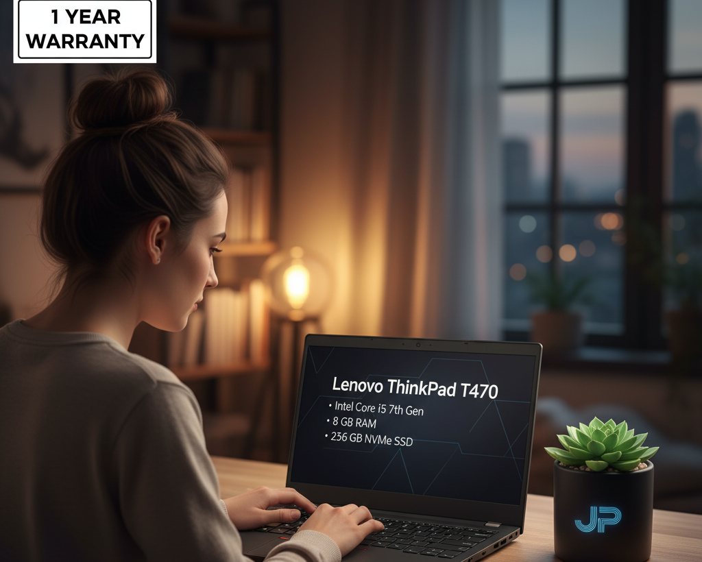 Lenovo ThinkPad T470  i5 7th gen (8 Gb RAM, 256 GB SSD,4 Gb Onboard  UHD Graphics ) - 1 year warranty
