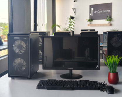 intel core i5 8th Gen (8 GB Ram,256 GB SSD, 4GB Graphics card) 22 inch Monitor, Keyboard and Mouse- 1 Year Warranty