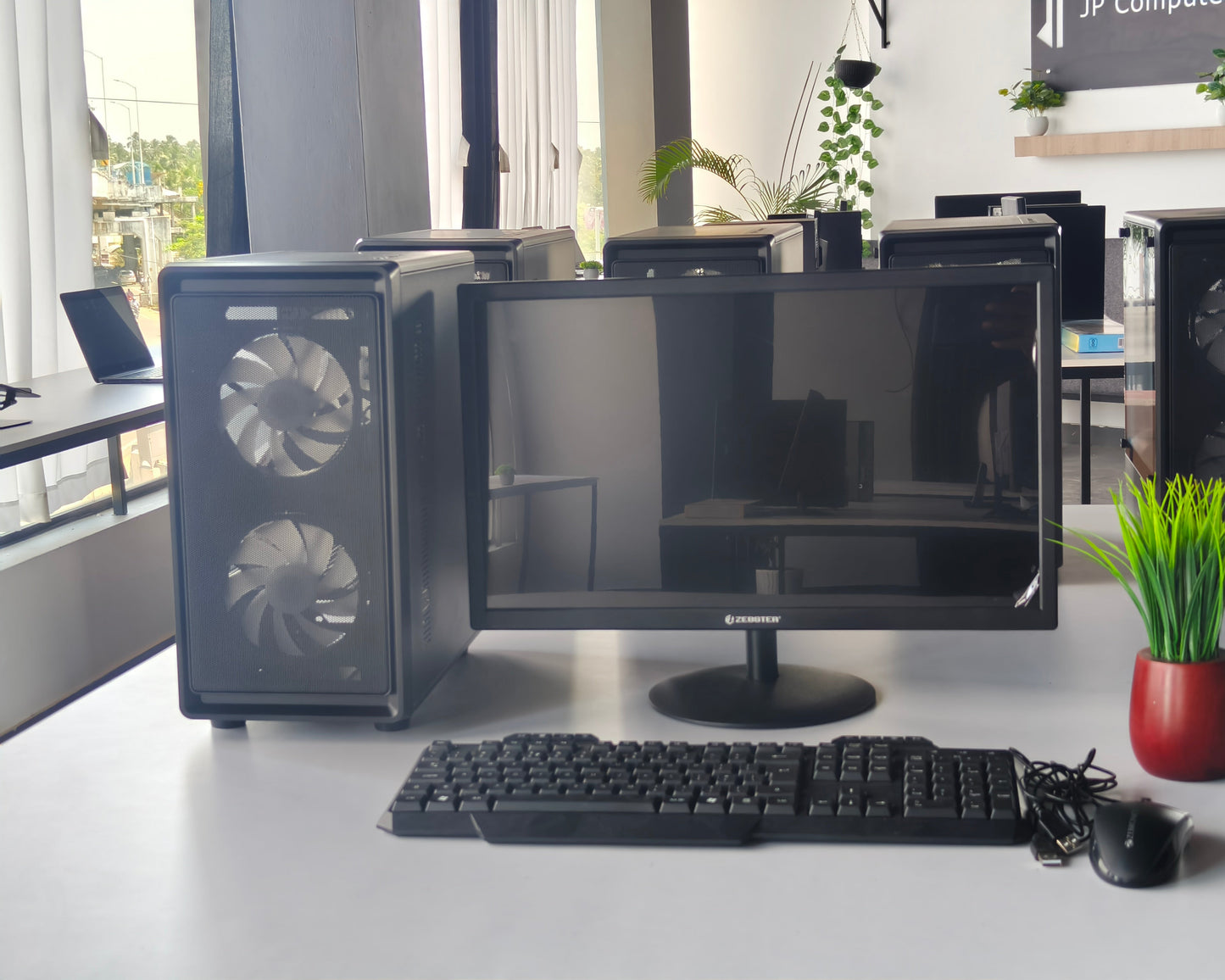 intel core i5 8th Gen (8 GB Ram,256 GB SSD, 4GB Graphics card) 22 inch Monitor, Keyboard and Mouse- 1 Year Warranty