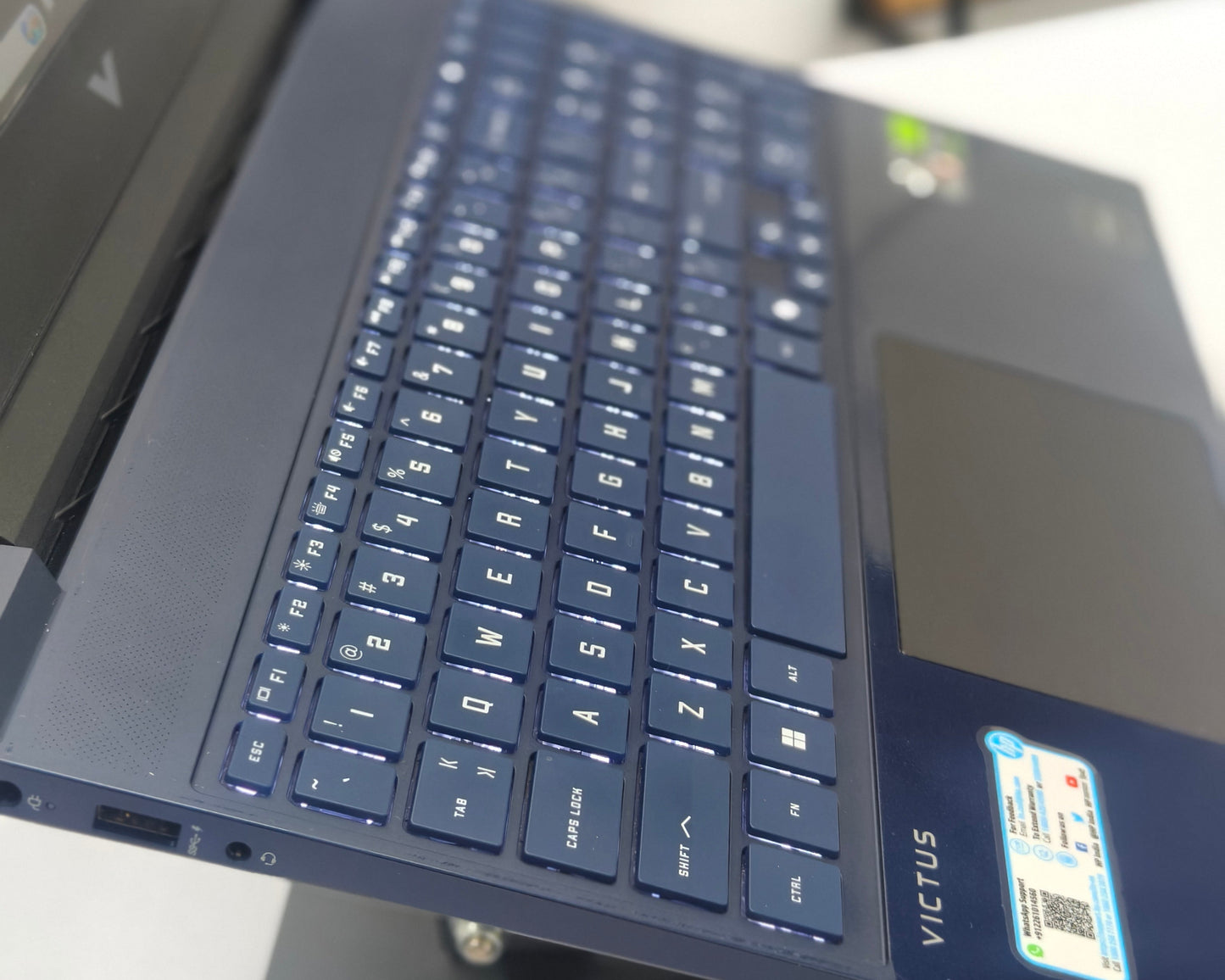 HP Victus 15 Ryzen 7 (16 Gb RAM, 512 GB SSD,6 GB NVIDIA Graphics) - 1 year warranty (Demo)