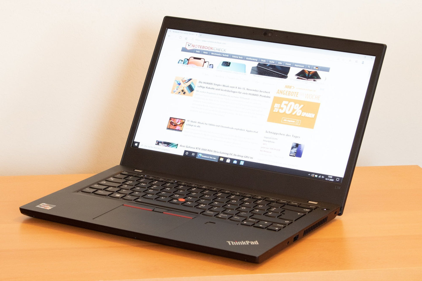 Lenovo ThinkPad L14 Intel Core i5 10th Gen Processor (16 GB DDR4 RAM/512 GB SSD/14 Inch FHD/Touch ) Windows 11, Ms office - 1 year Replacement  warranty